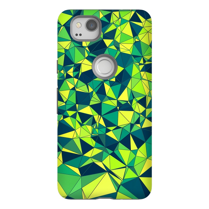 Pixel 2 StrongFit Green Low Poly Design by Art Design Works