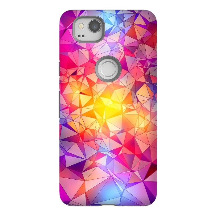 Pixel 2 StrongFit Colorful Low Poly Design by Art Design Works
