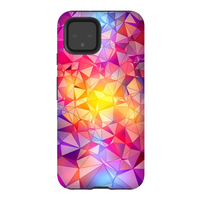 Pixel 4 StrongFit Colorful Low Poly Design by Art Design Works