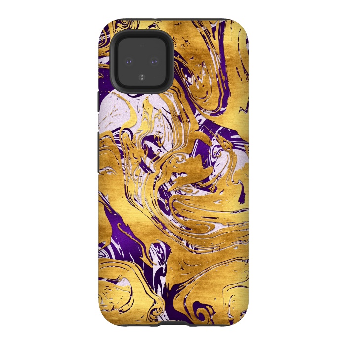Pixel 4 StrongFit Abstract Marble Design by Art Design Works
