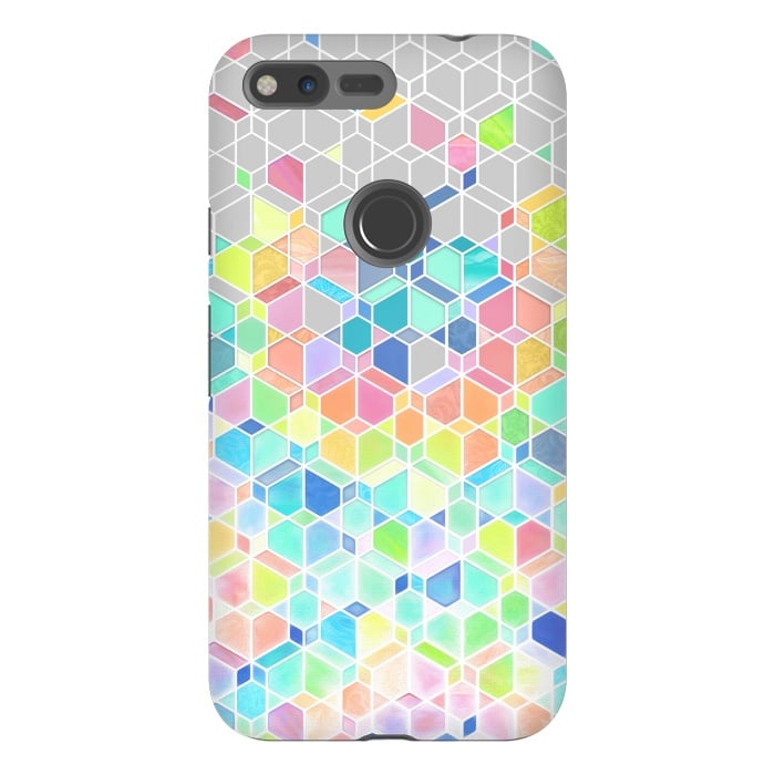 Pixel XL StrongFit Rainbow Cubes and Diamonds by Micklyn Le Feuvre
