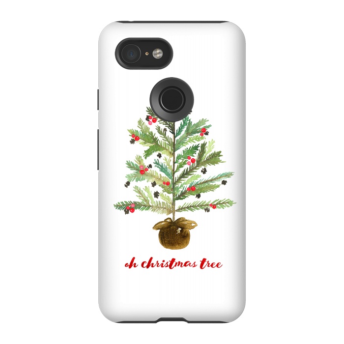 Pixel 3 StrongFit Oh Christmas Tree by Noonday Design