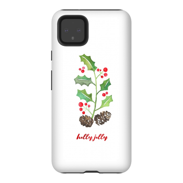 Pixel 4XL StrongFit Holly Jolly by Noonday Design