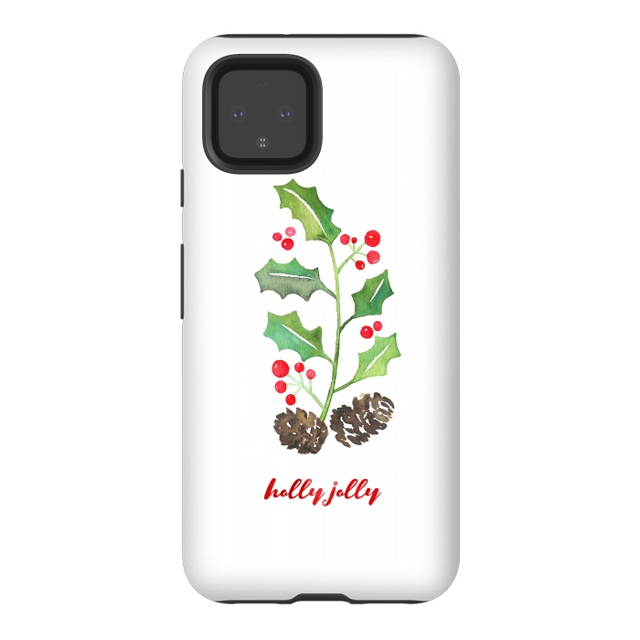 Pixel 4 StrongFit Holly Jolly by Noonday Design