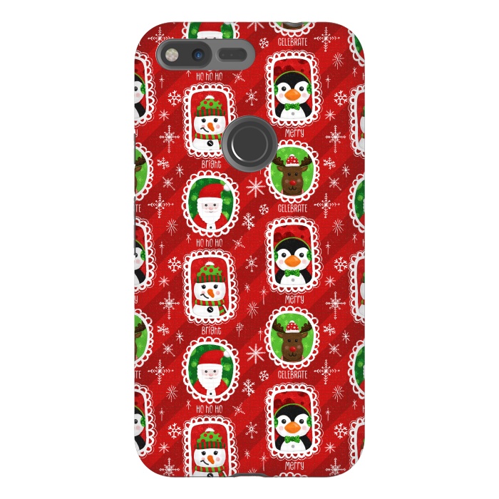 Pixel XL StrongFit Santa and Friends by Noonday Design