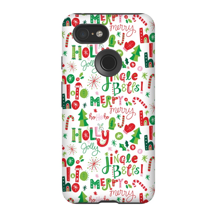 Pixel 3 StrongFit Festive Christmas Lettering by Noonday Design