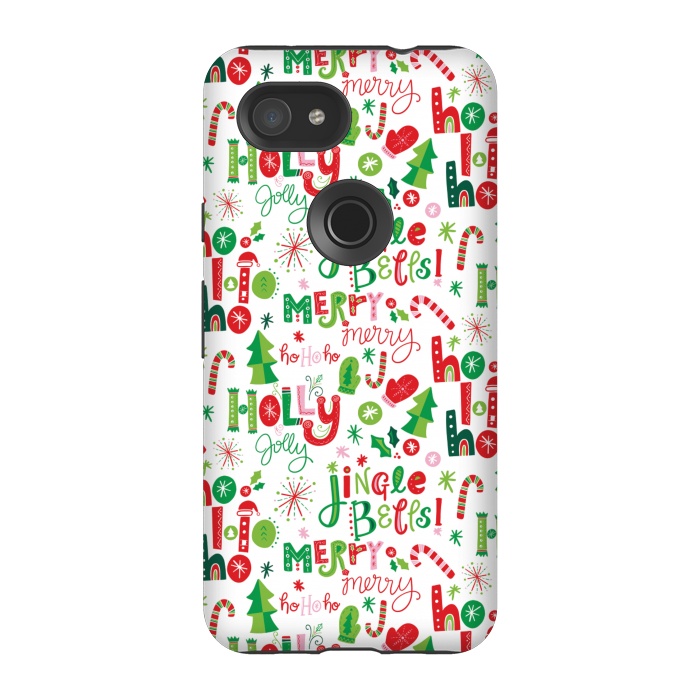 Pixel 3A StrongFit Festive Christmas Lettering by Noonday Design