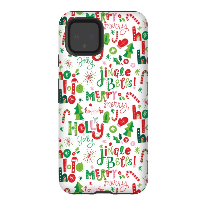 Pixel 4 StrongFit Festive Christmas Lettering by Noonday Design