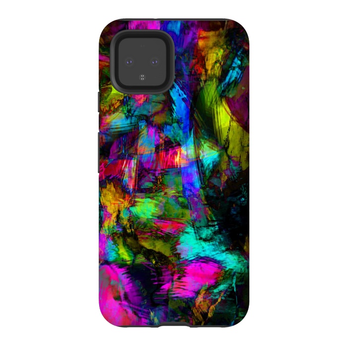 Pixel 4 StrongFit Chaos Blue by Josie