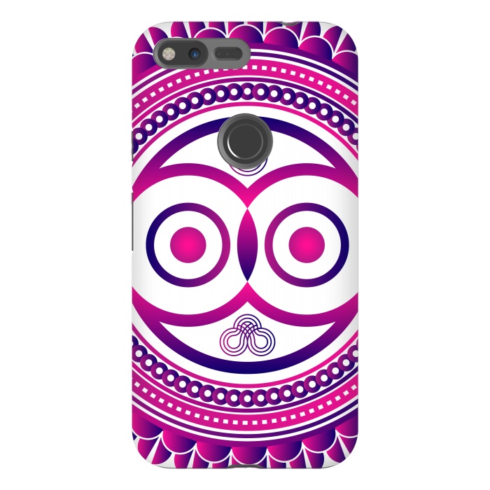 Pixel XL StrongFit pink mandala owl by TMSarts