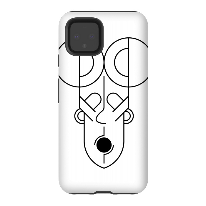Pixel 4 StrongFit aztec human face by TMSarts