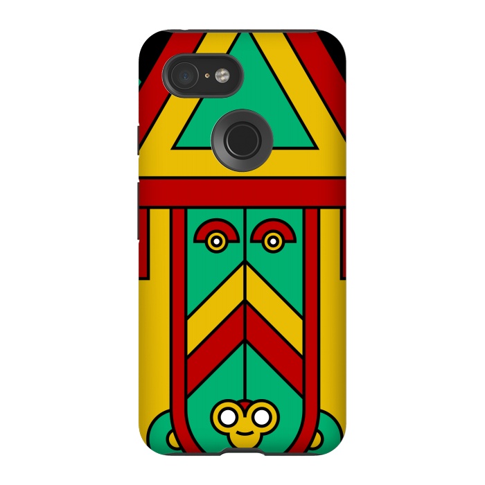Pixel 3 StrongFit colorful aztec tribal by TMSarts