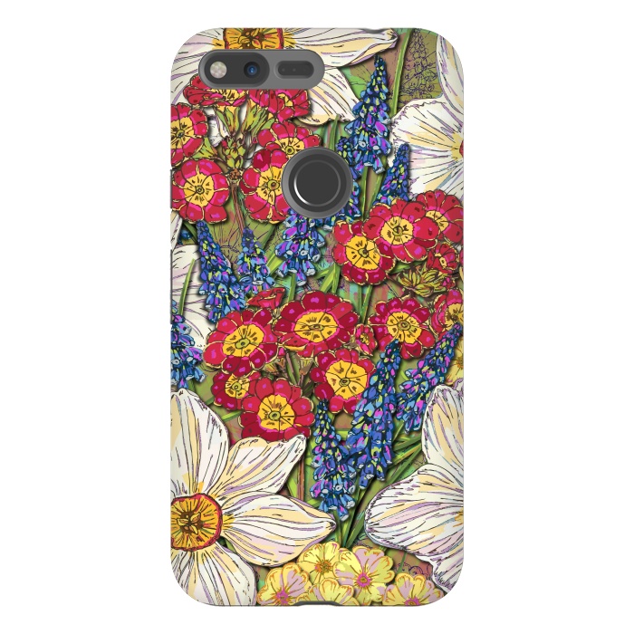 Pixel XL StrongFit Spring Flowers by Lotti Brown