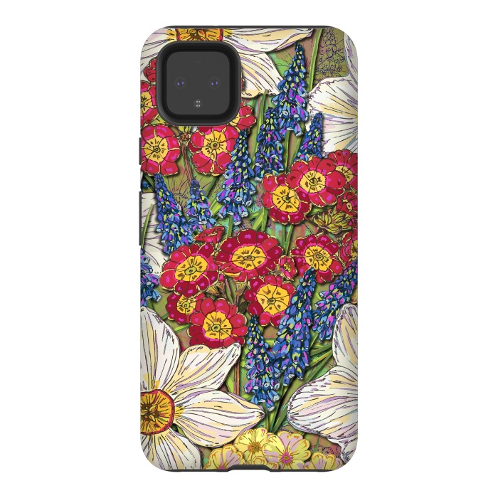 Pixel 4XL StrongFit Spring Flowers by Lotti Brown