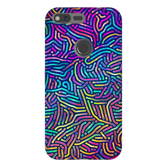 Pixel XL StrongFit Colorful Puzzle Pattern by Art Design Works