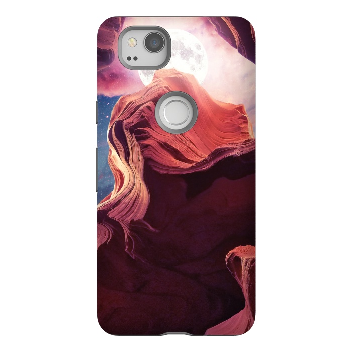Pixel 2 StrongFit Grand Canyon with Space & Full Moon Collage II by Art Design Works