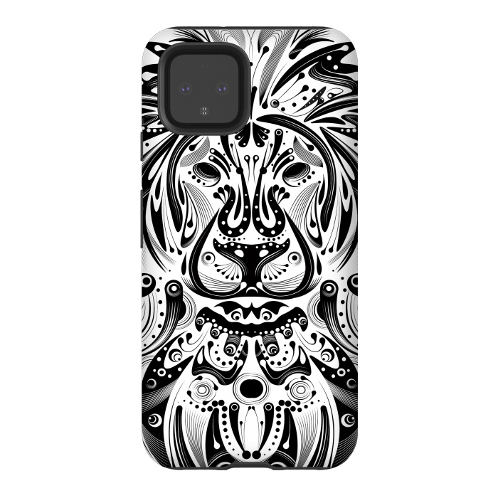 Pixel 4 StrongFit tribal lion by Ancello