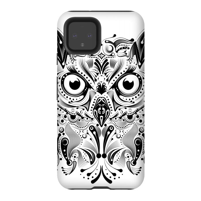 Pixel 4 StrongFit tribal owl by Ancello