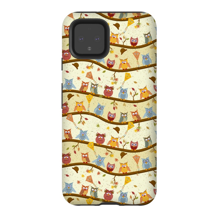 Pixel 4 StrongFit autumn owls by Ancello
