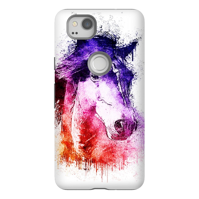 Pixel 2 StrongFit watercolor horse by Ancello