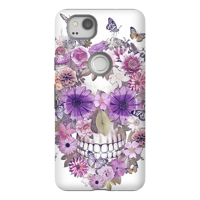 Pixel 2 StrongFit flower skull by Ancello