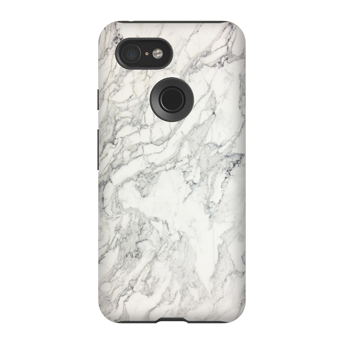 Pixel 3 StrongFit White Marble X by amini54