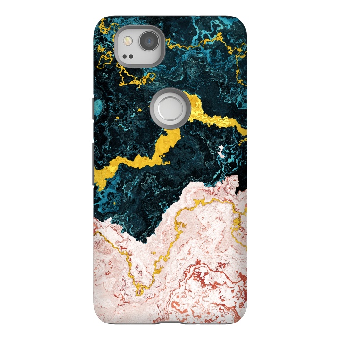 Pixel 2 StrongFit Abstract Marble VI by Art Design Works