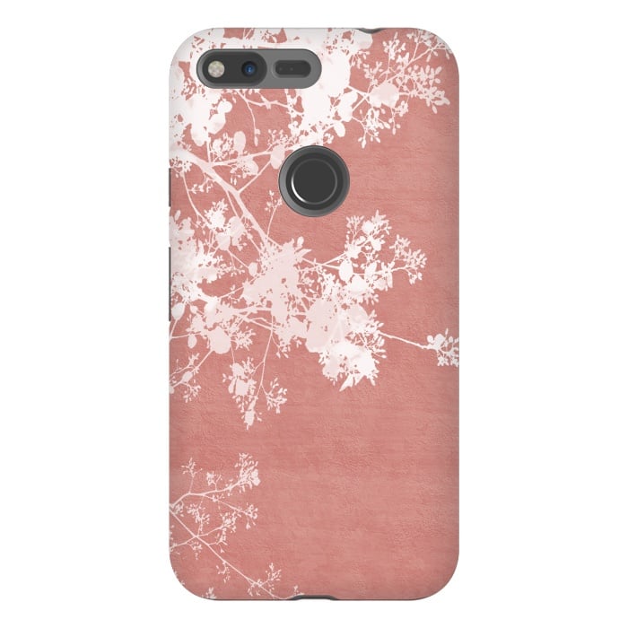 Pixel XL StrongFit  Flowering Tree on Red by amini54