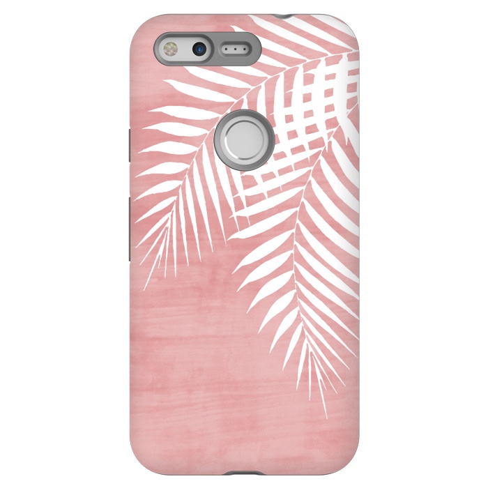 Pixel StrongFit  Palm Leaves on Pink by amini54