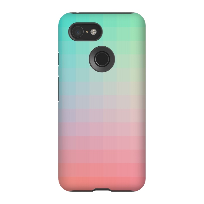 Pixel 3 StrongFit Gradient, Pink and Teal by amini54
