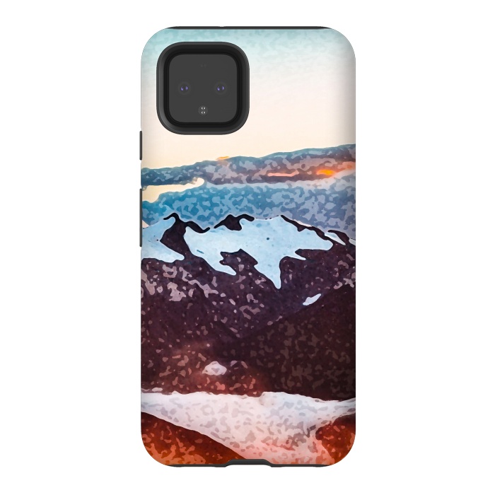 Pixel 4 StrongFit Burn Mountain by Creativeaxle