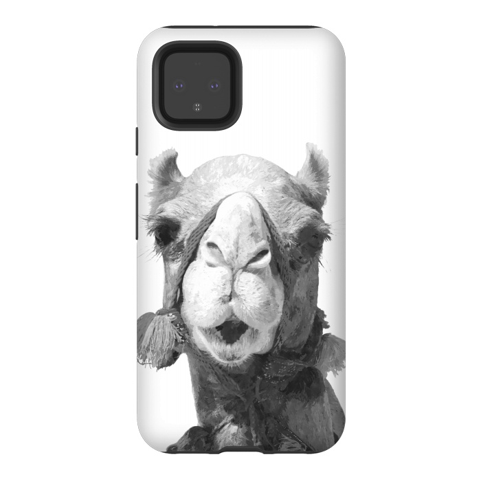 Pixel 4 StrongFit Black and White Camel by Alemi
