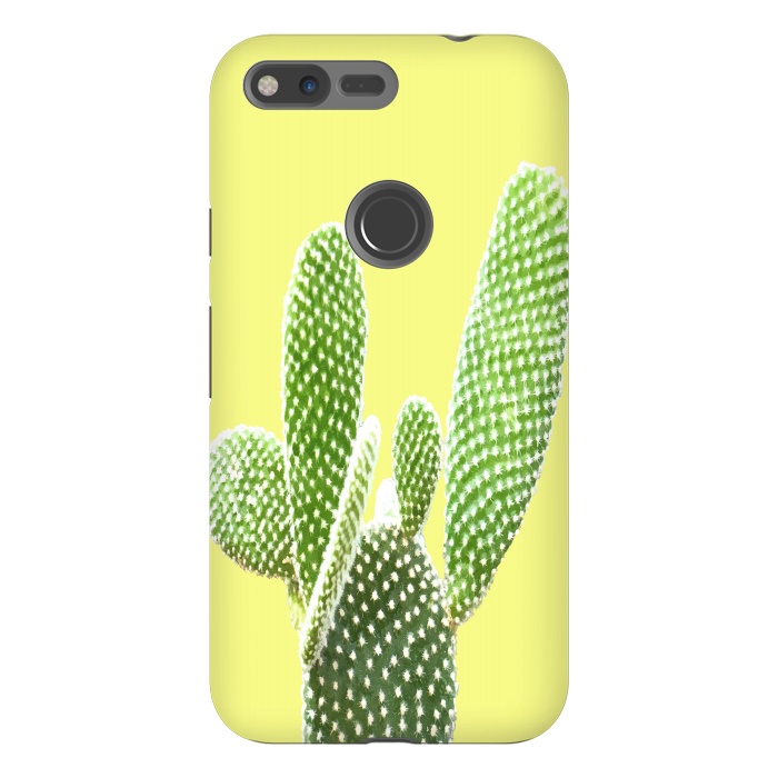 Pixel XL StrongFit Cactus Yellow Background by Alemi
