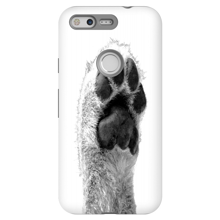 Pixel StrongFit Black and White Dog Paw by Alemi