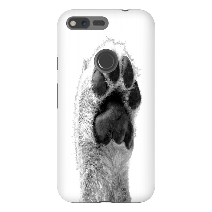 Pixel XL StrongFit Black and White Dog Paw by Alemi
