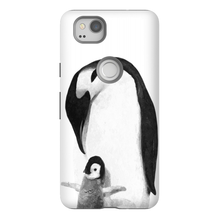 Pixel 2 StrongFit Black and White Penguins by Alemi