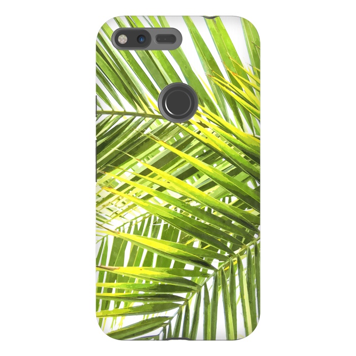 Pixel XL StrongFit Palm Leaves Tropical Plant by Alemi