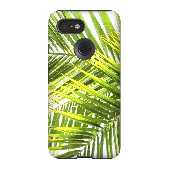 Pixel 3 StrongFit Palm Leaves Tropical Plant by Alemi