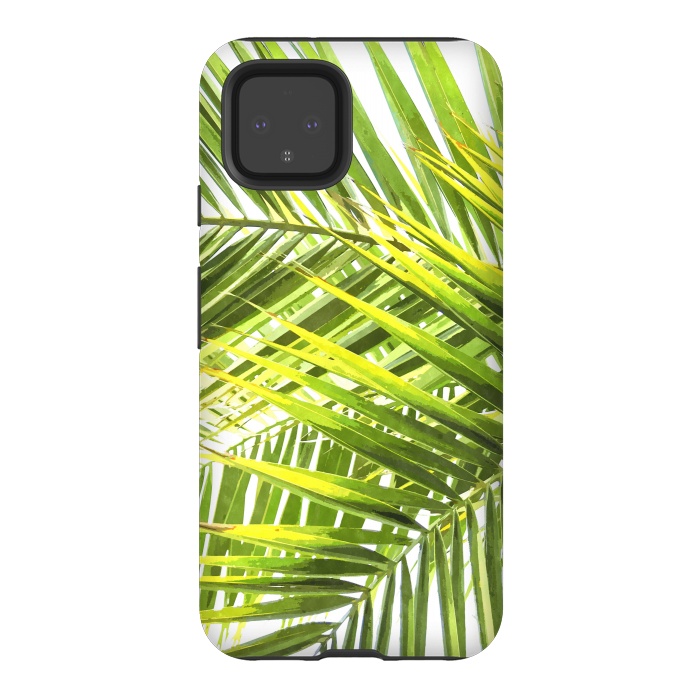 Pixel 4 StrongFit Palm Leaves Tropical Plant by Alemi