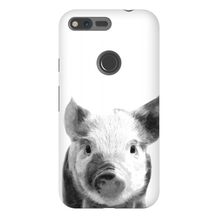 Pixel XL StrongFit Black and White Pig by Alemi