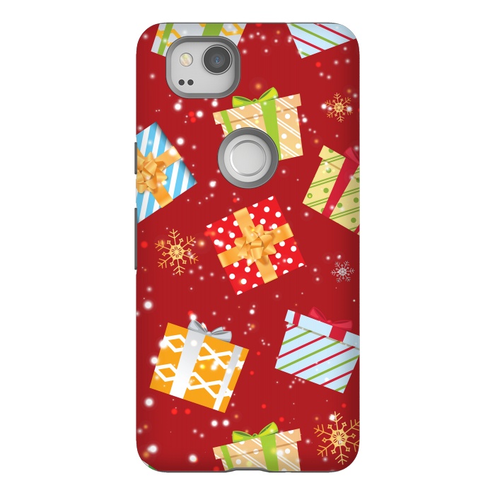 Pixel 2 StrongFit Christmas gifts pattern by Bledi
