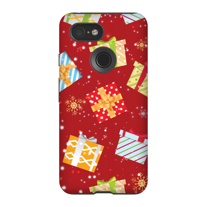 Pixel 3 StrongFit Christmas gifts pattern by Bledi