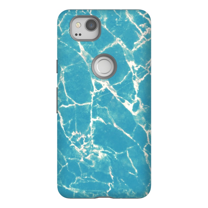 Pixel 2 StrongFit Bright blue marble by Oana 
