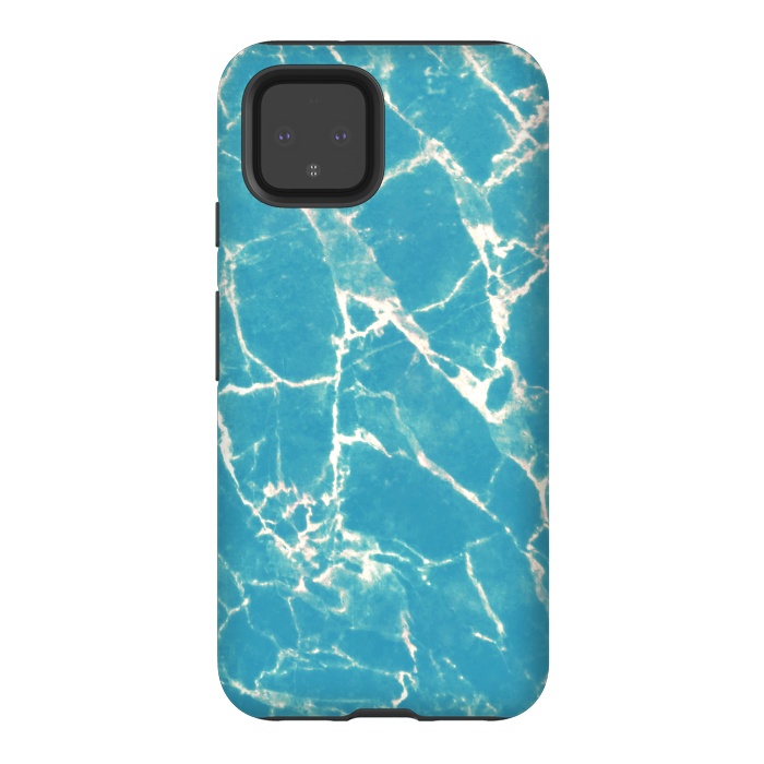 Pixel 4 StrongFit Bright blue marble by Oana 