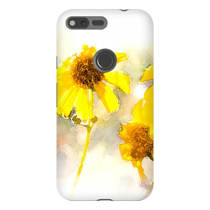 Pixel XL StrongFit #freshness #watercolors #sunflower #sun #light by Bledi