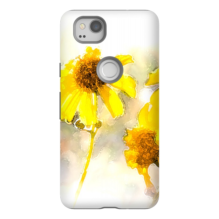 Pixel 2 StrongFit #freshness #watercolors #sunflower #sun #light by Bledi