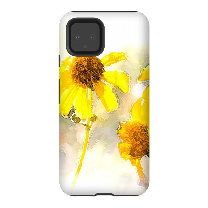 Pixel 4 StrongFit #freshness #watercolors #sunflower #sun #light by Bledi