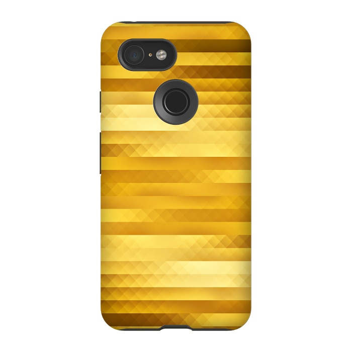 Pixel 3 StrongFit Gold Color Pattern by Art Design Works
