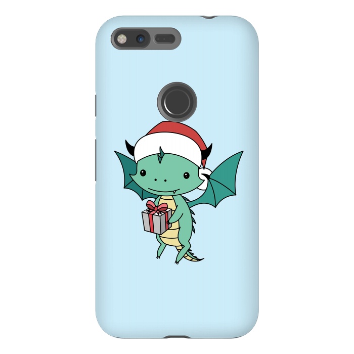 Pixel XL StrongFit Christmas dragon by Laura Nagel