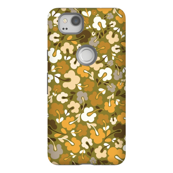 Pixel 2 StrongFit Ditsy Flowers in Green by Paula Ohreen